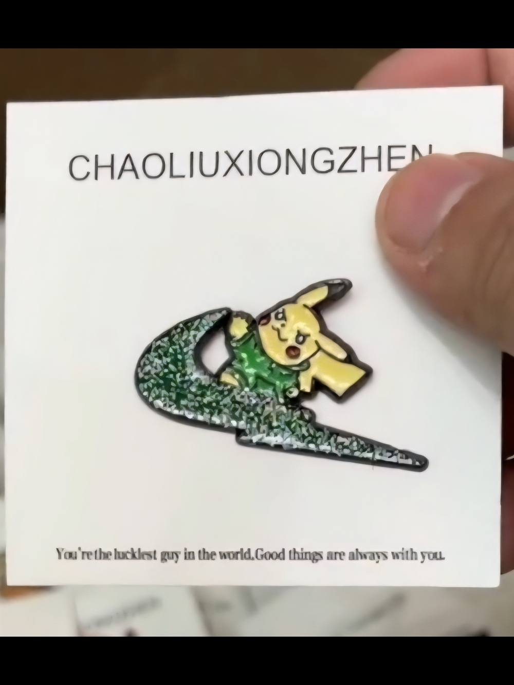 Nike X Pikachu Enamel Pin (Bundle Pricing Available) - Picture 2 of 2
